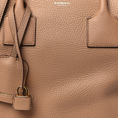 Burberry Grainy Calfskin Medium Cube Bowling Bag Biscuit 7 of 10