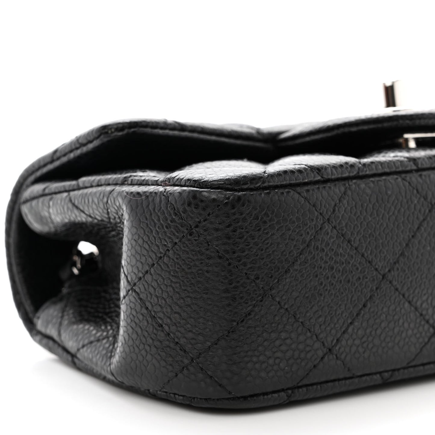 Caviar Quilted Extra Mini Flap Black