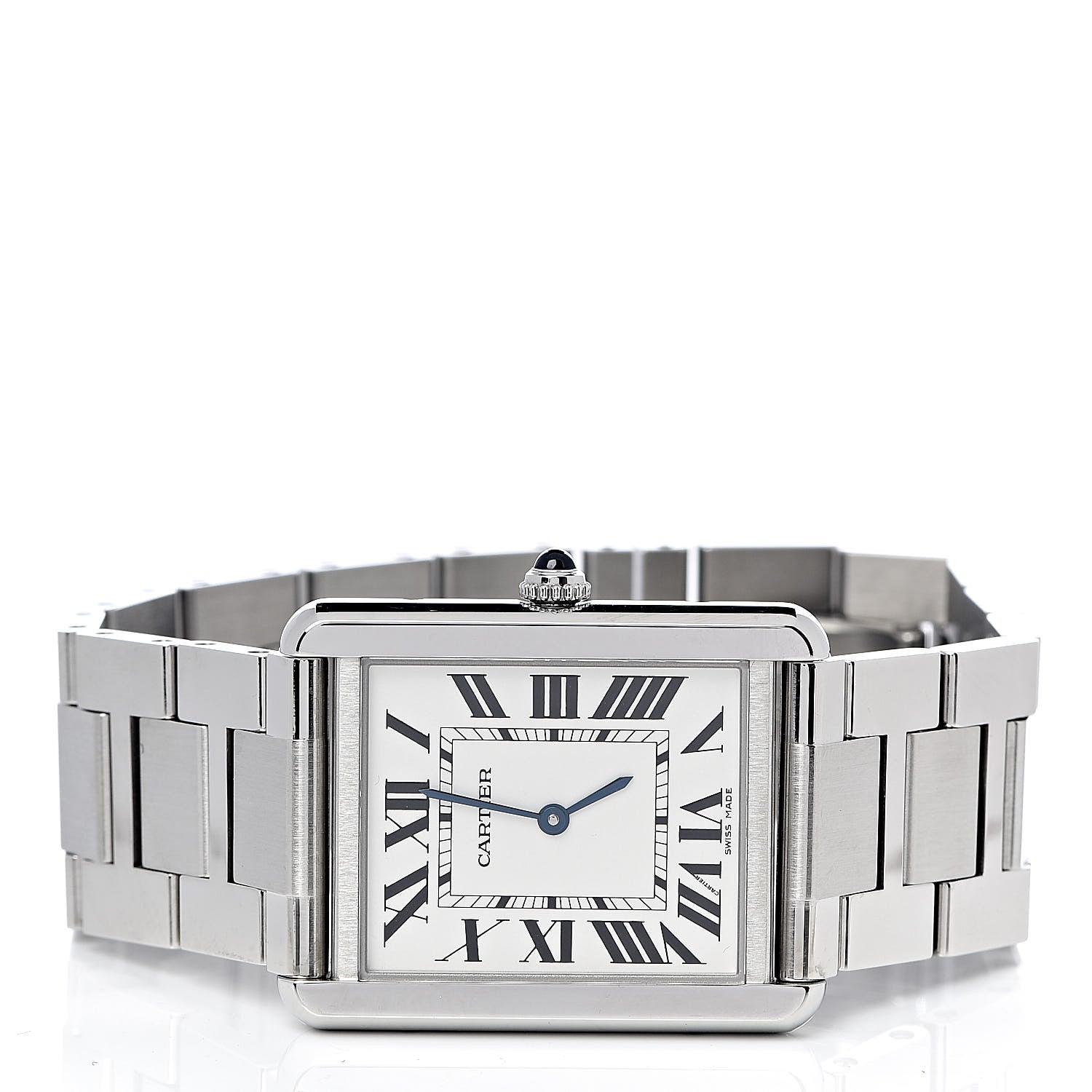 Cartier Stainless Steel 27mm Tank Solo Quartz Watch 3 of 9