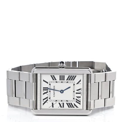 Cartier Stainless Steel 27mm Tank Solo Quartz Watch 3 of 9
