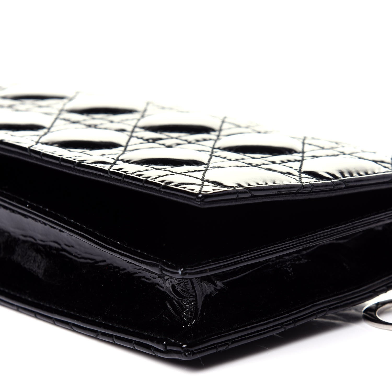 Christian Dior Patent Cannage Lady Dior Convertible Clutch Black 7 of 11
