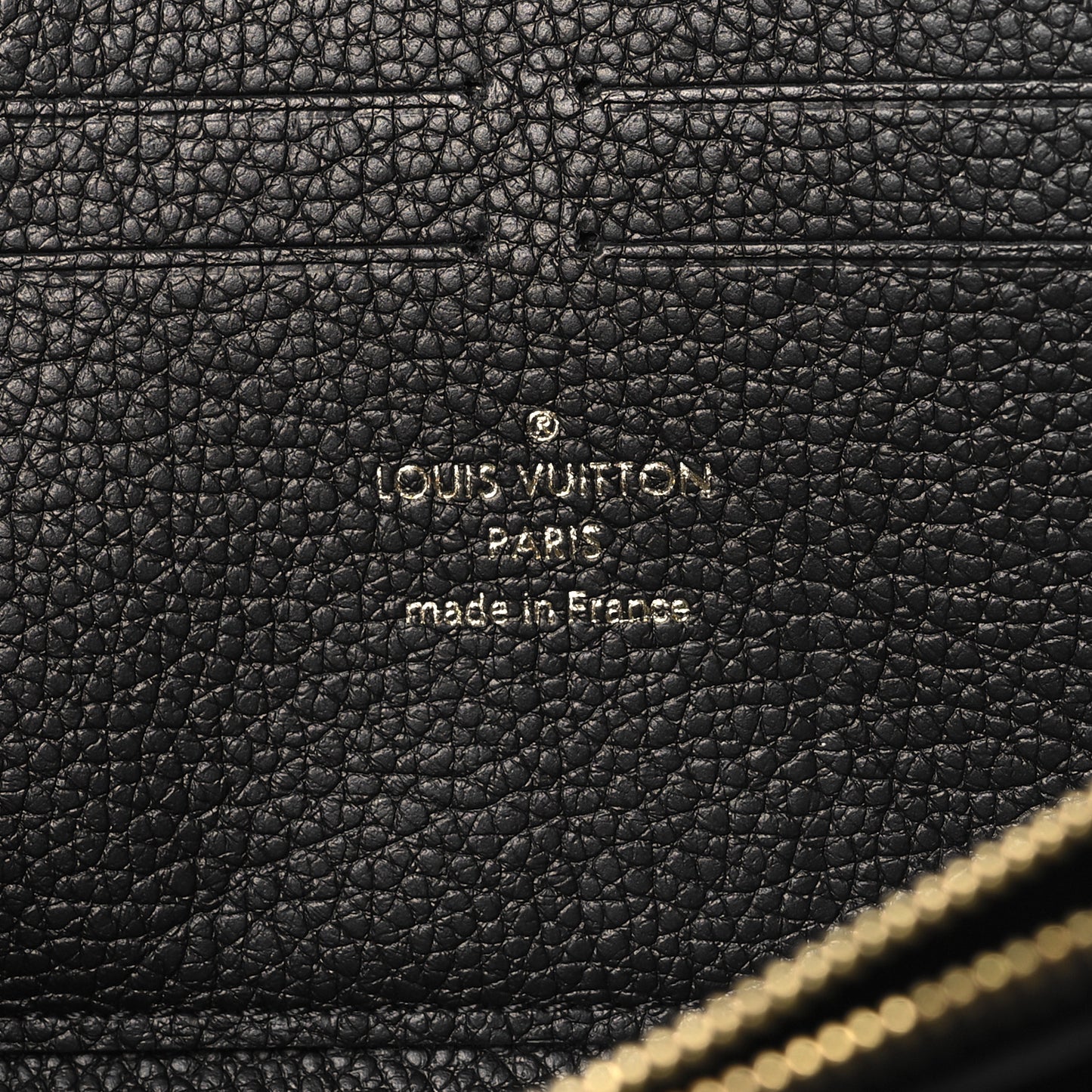Empreinte Monogram Giant Clemence Wallet Black Beige