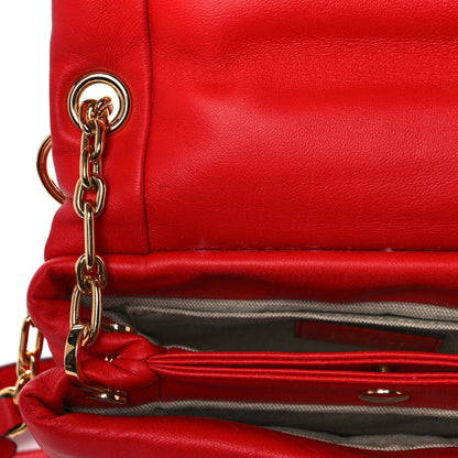 Lanvin Lambskin Sugar Flap Shoulder Bag Red 16 of 16