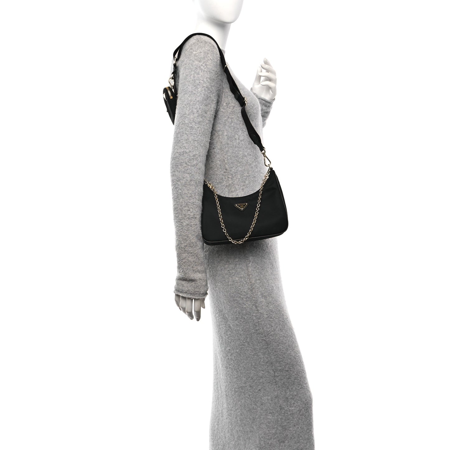 Nylon Re-Edition 2005 Shoulder Bag Black