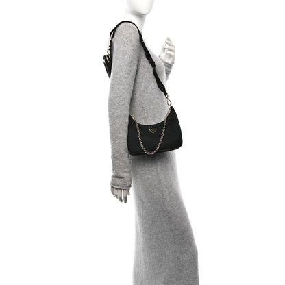Prada Nylon Re-Edition 2005 Shoulder Bag Black 2 of 12