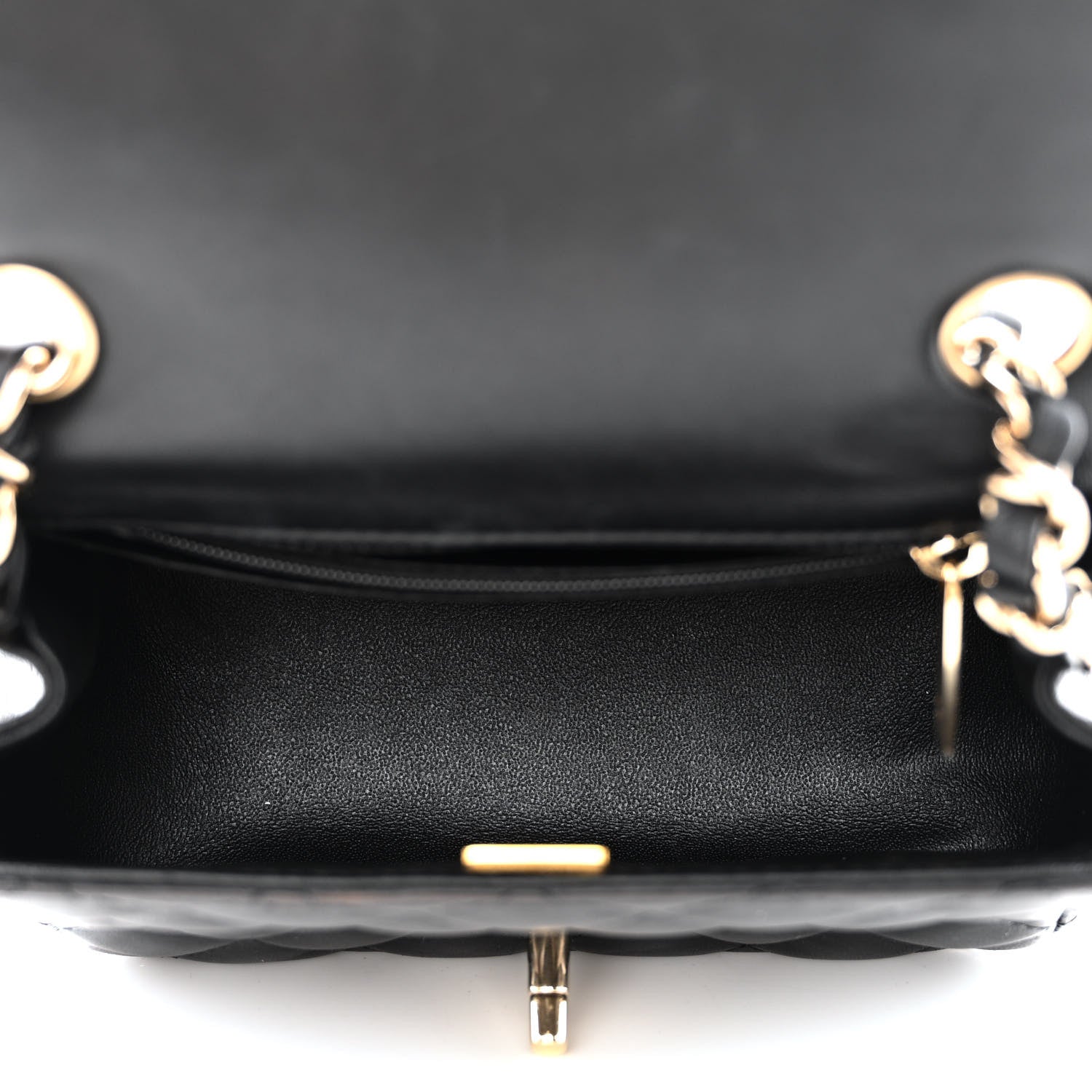 Chanel Lambskin Quilted Mini Square Flap Black 5 of 10