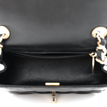 Chanel Lambskin Quilted Mini Square Flap Black 5 of 10