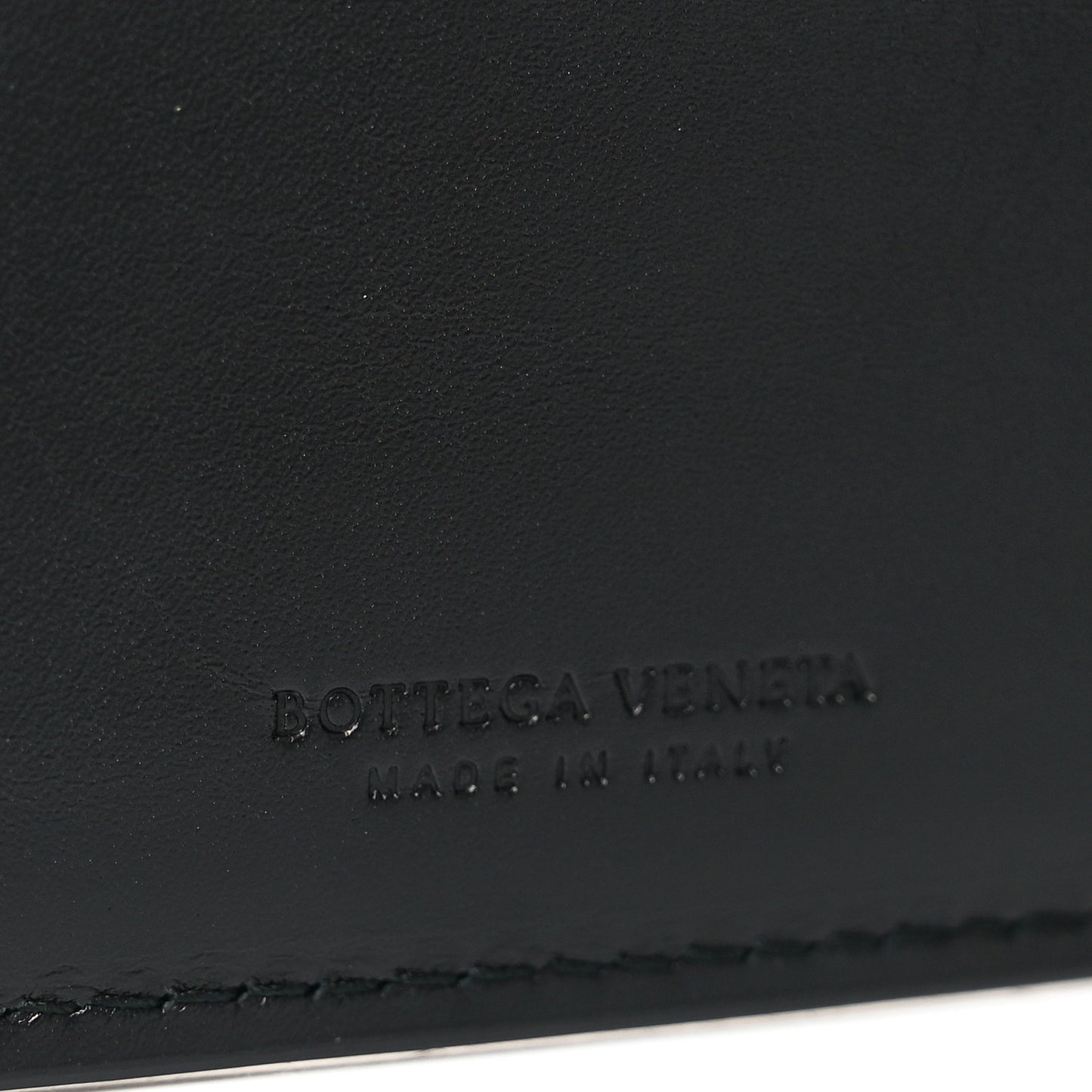 Nappa Intrecciato Bi-Fold Wallet Black