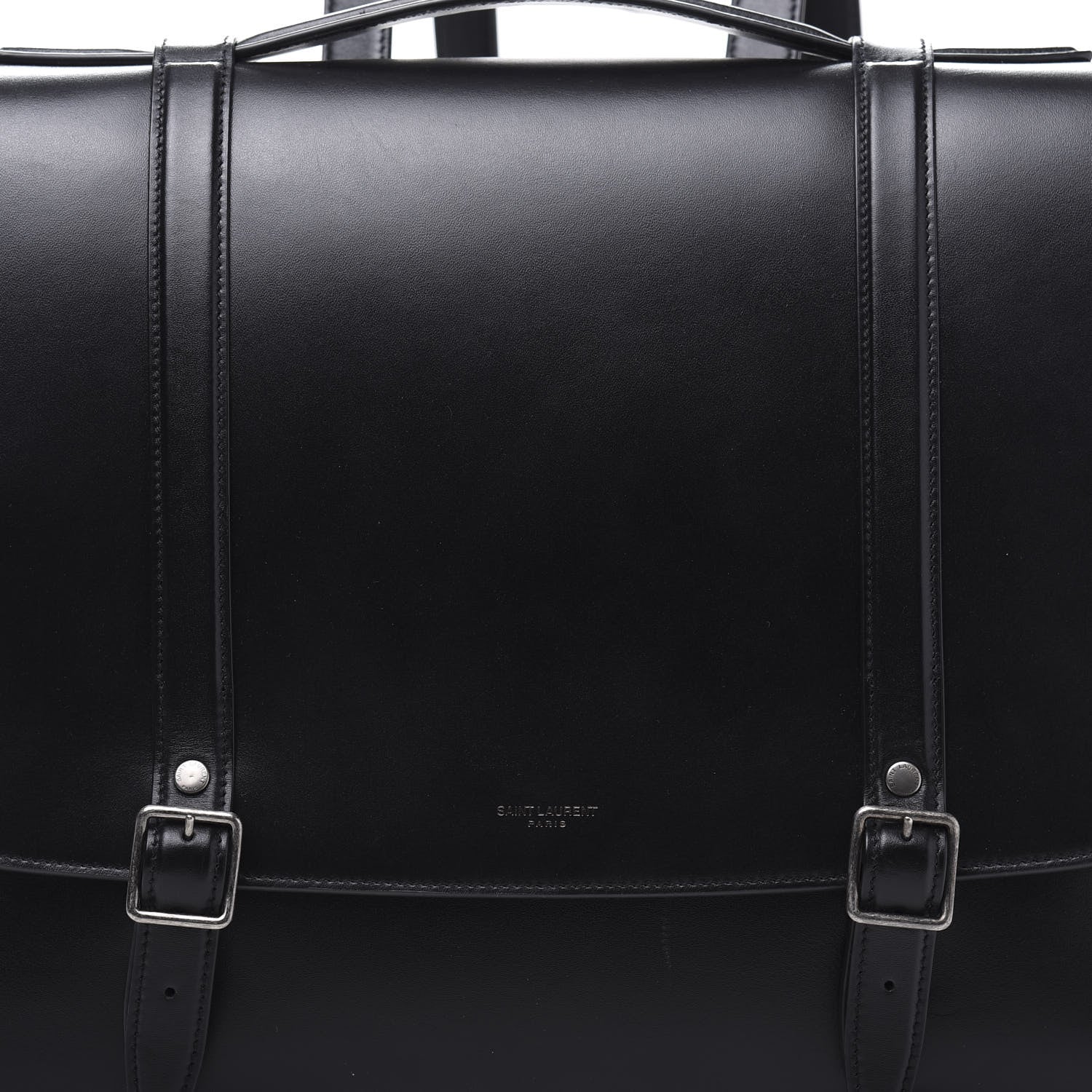 Saint Laurent Smooth Calfskin Schoolbag Backpack Black 11 of 11