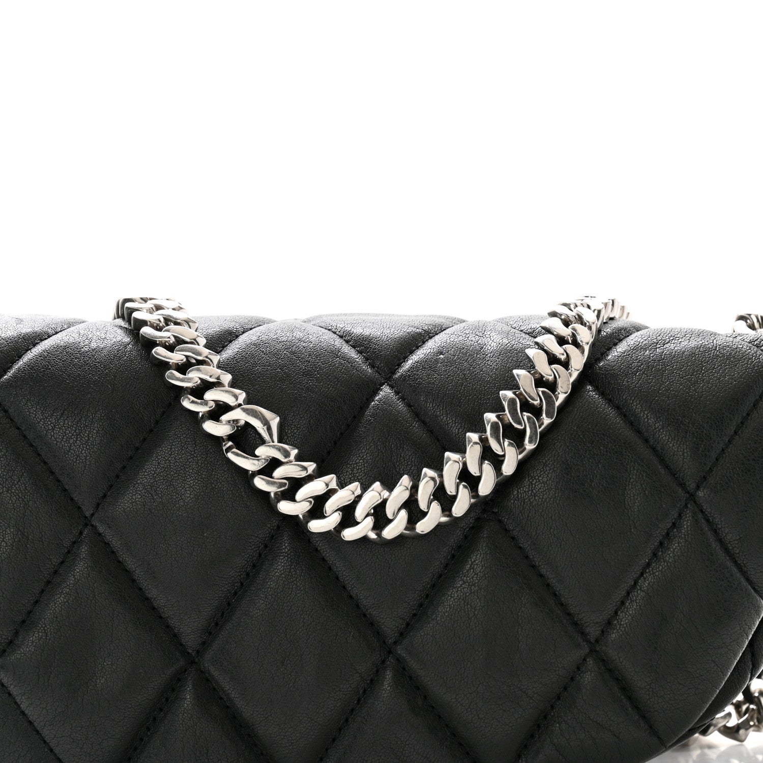 Burberry Calfskin Quilted Small Shield Shoulder Bag Slate 8 of 12