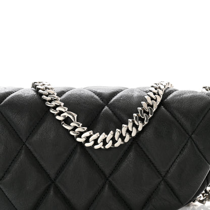 Burberry Calfskin Quilted Small Shield Shoulder Bag Slate 8 of 12