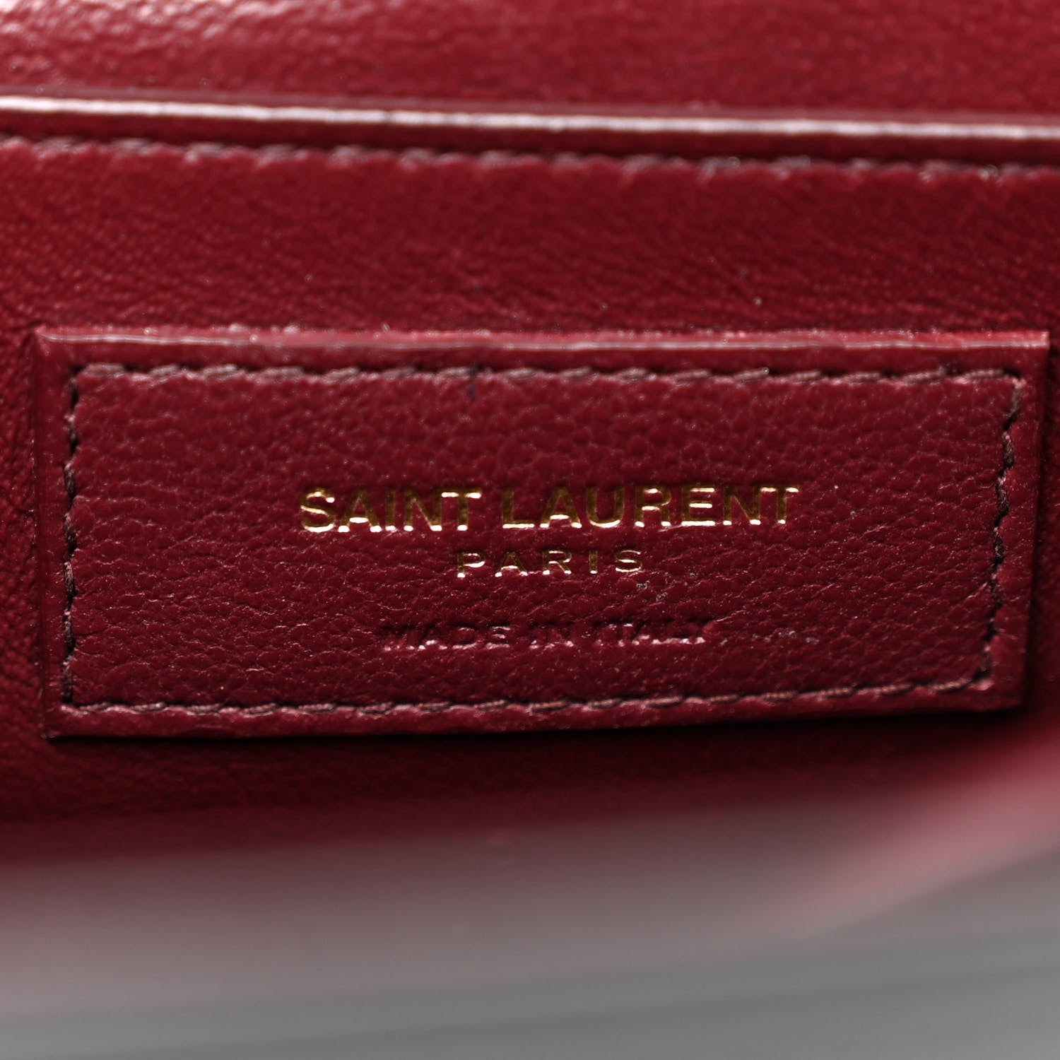 Saint Laurent Smooth Calfskin Medium Classic Monogram Cassandra Top Handle Black Rouge Legion 6 of 16