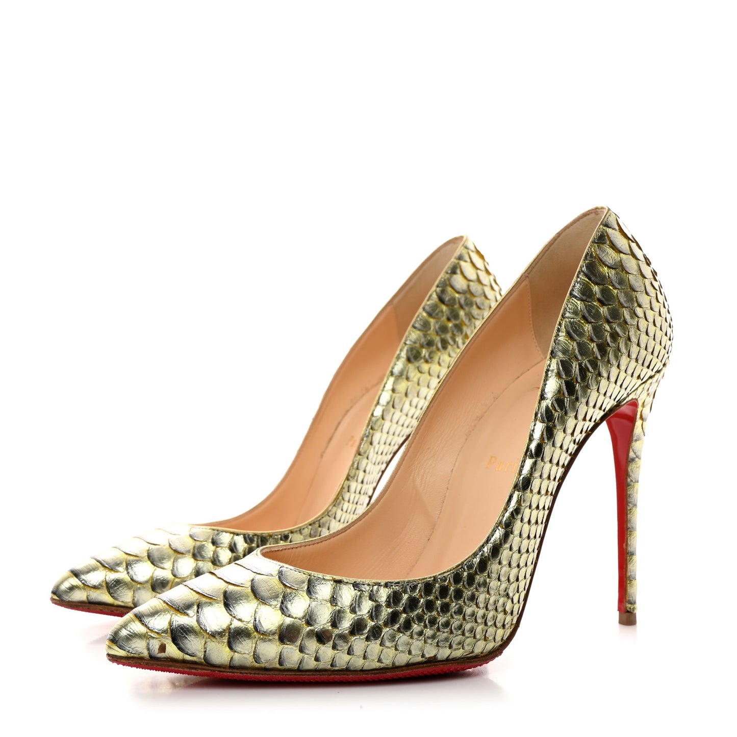 Python Armure Pigalle Follies 100 Pumps 38.5 Green