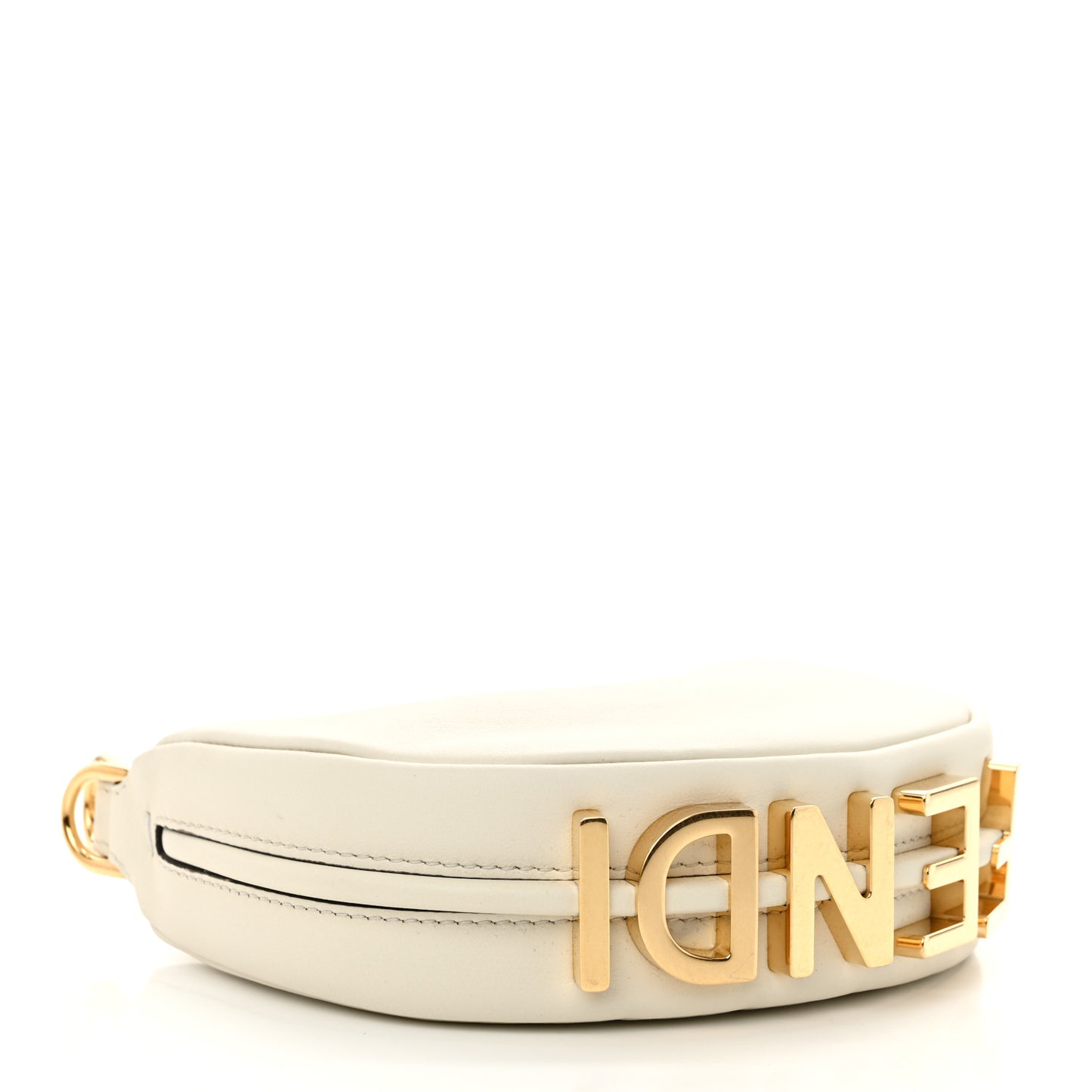 Vitello Grace Matte Nano Fendigraphy Hobo Charm White Ice