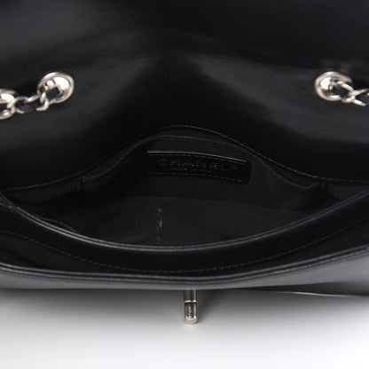 Chanel Calfskin Studded Chevron Quilted Flap Black 5 of 16
