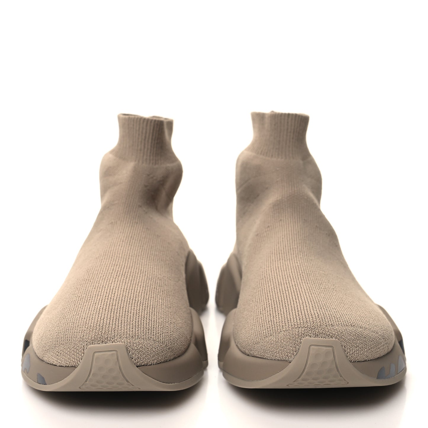 Neoprene Knit Womens Speed Graffiti Sneakers 37 Beige