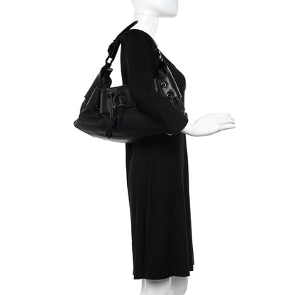 Burberry Prorsum Leather Warrior Hobo Black 2 of 12