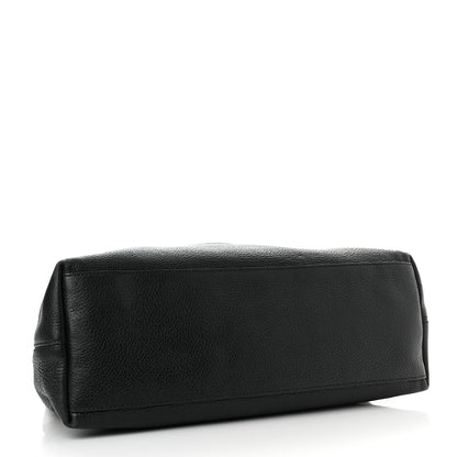 Gucci Pebbled Calfskin Medium Soho Chain Shoulder Bag Black 4 of 15