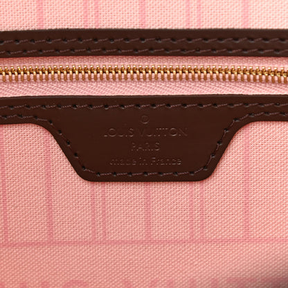 Louis Vuitton Damier Ebene Neo Neverfull MM Rose Ballerine 6 of 10