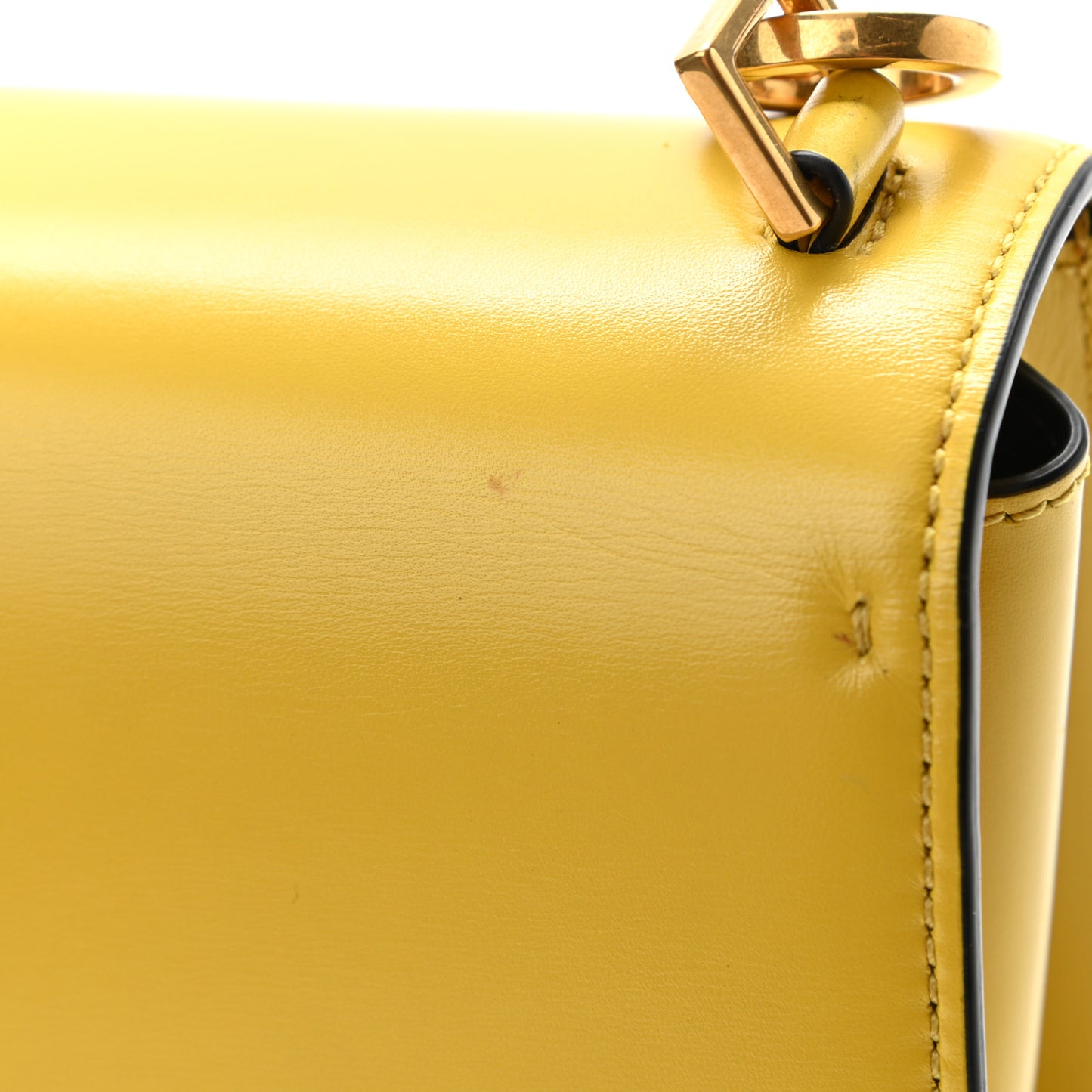 Smooth Calfskin Small VSling Shoulder Bag Senape