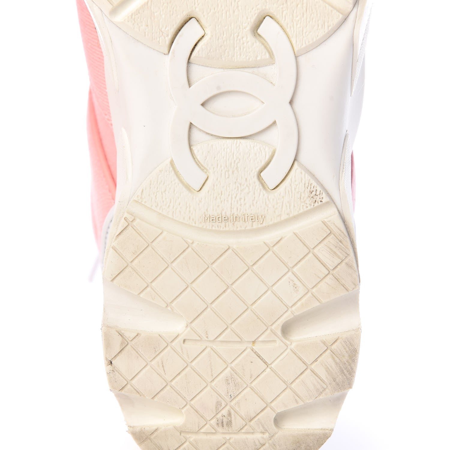 Chanel Canvas Womens CC Sneakers 38 Salmon 8 of 22