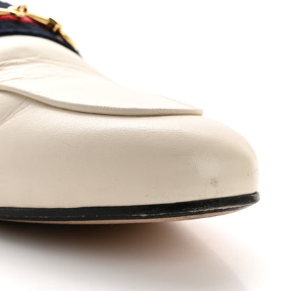 Gucci Malaga Kid Web Womens Princetown Slippers 37 Mystic White 10 of 14