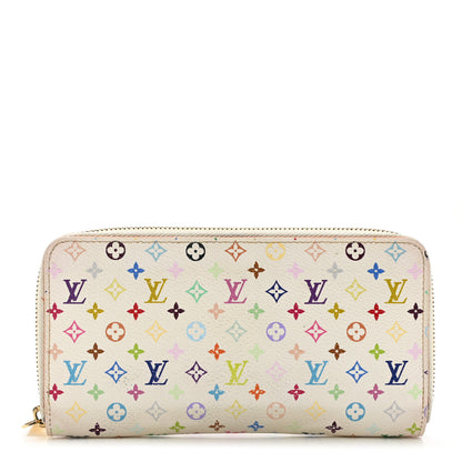 Louis Vuitton Monogram Multicolor Zippy Wallet White Litchi 1 of 10