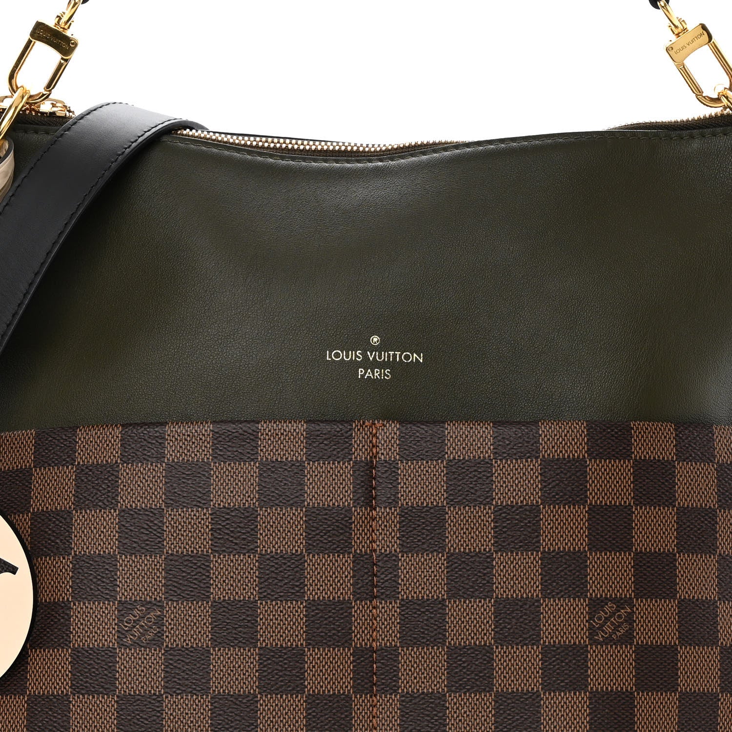 Louis Vuitton Damier Ebene Calfskin Maida Khaki 8 of 13