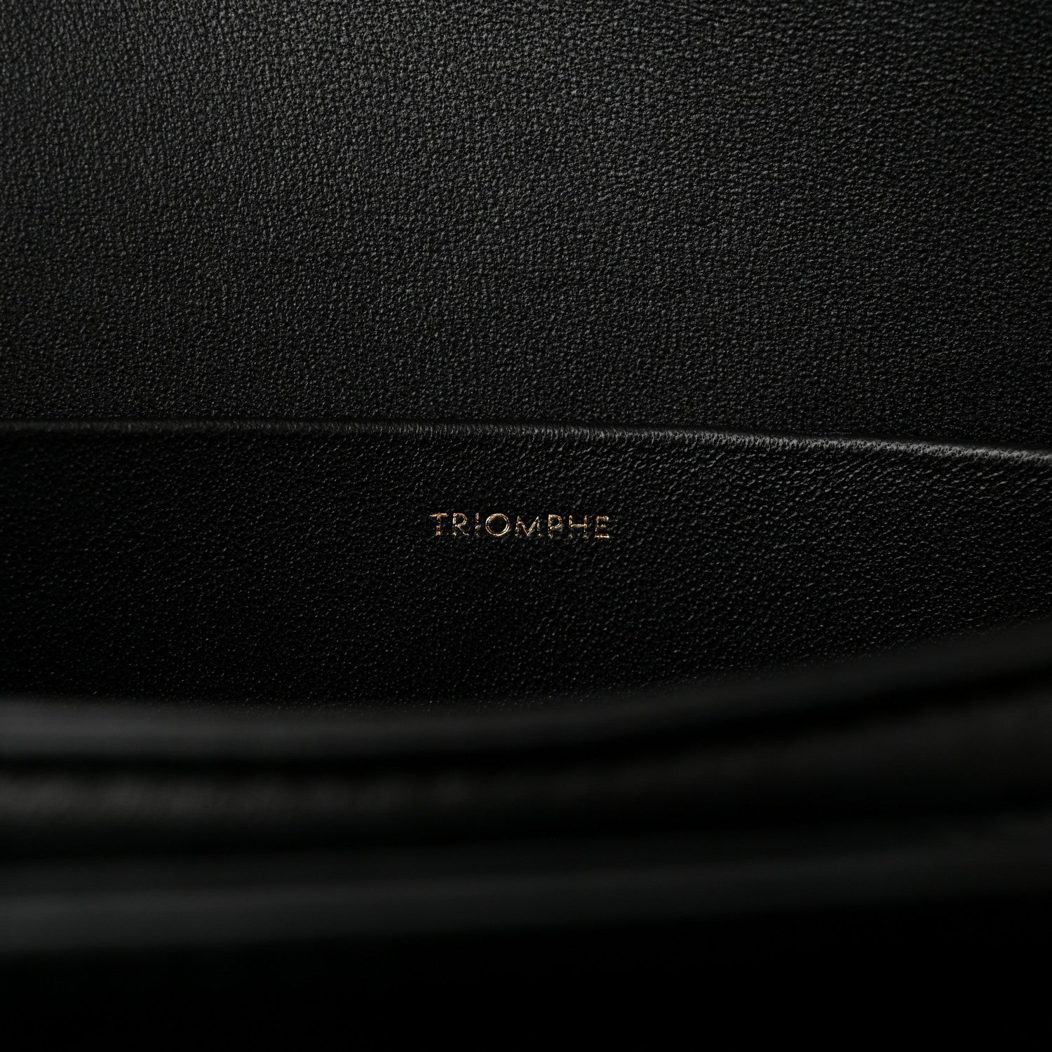 Celine Shiny Calfskin Medium Triomphe Black 7 of 12