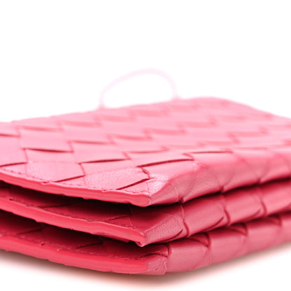 Bottega Veneta Nappa Intrecciato Wallet On Strap Cranberry 9 of 10
