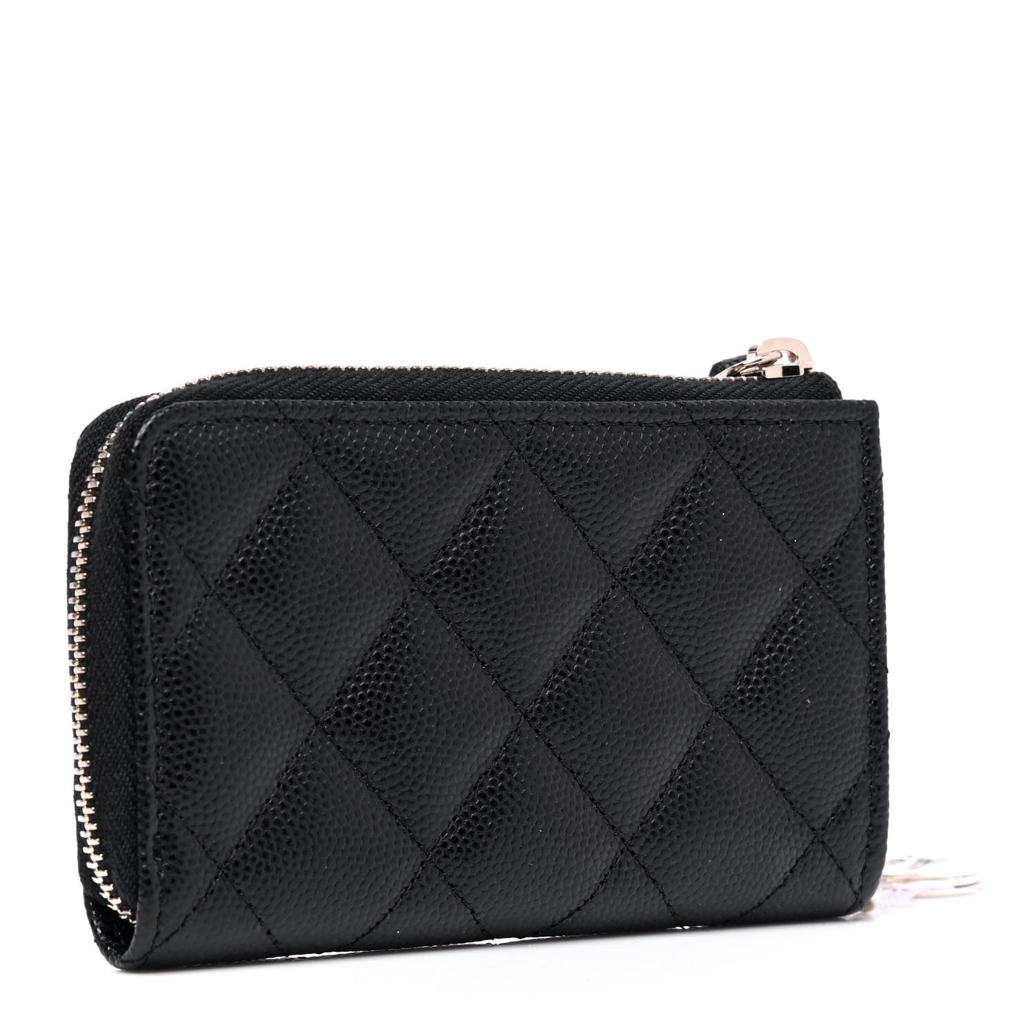 Chanel Caviar Quilted Zipped Key Holder Case Black 2 of 5