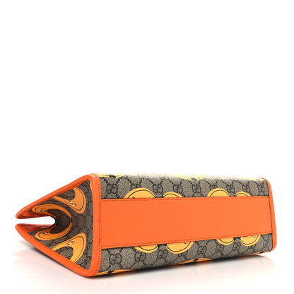 Gucci GG Supreme Monogram Banana Childrens Tote Beige Ebony Multicolor Carrot Orange 4 of 10