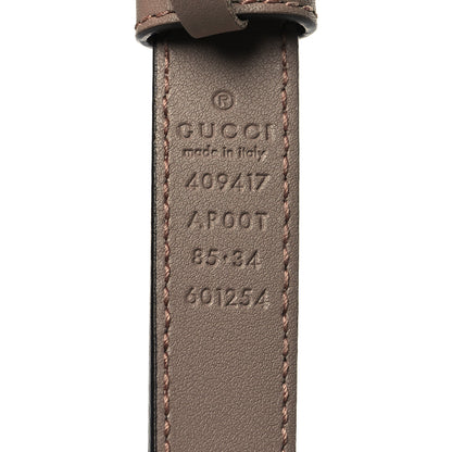 Gucci Calfskin Double G 20mm Belt 85 34 Porcelain Rose 5 of 5