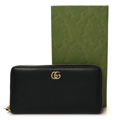 Gucci Dollar Calfskin GG Marmont Zip Around Wallet Black 11 of 11