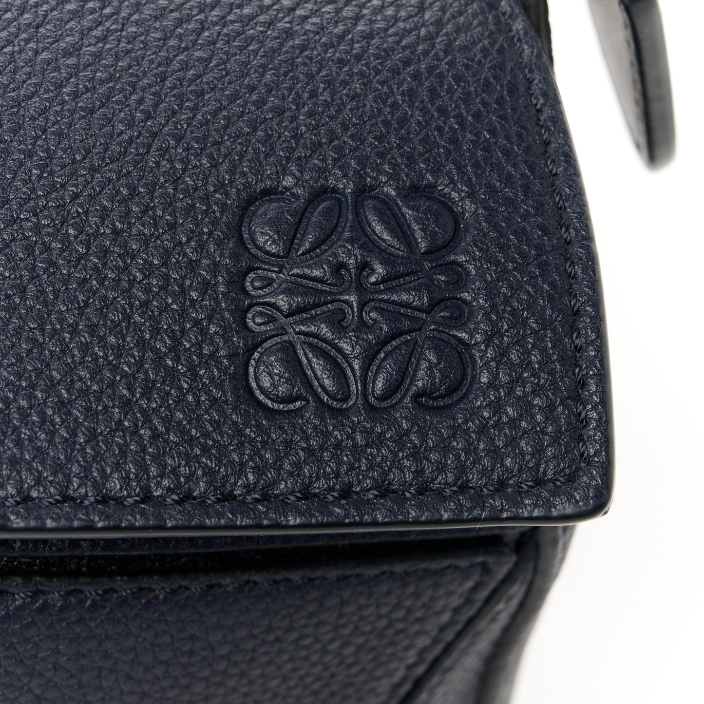 Calfskin Small Puzzle Bag Midnight Blue Black