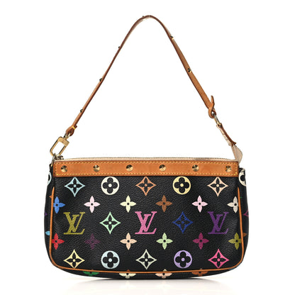 Louis Vuitton Monogram Multicolor Pochette Accessories Black 1 of 9