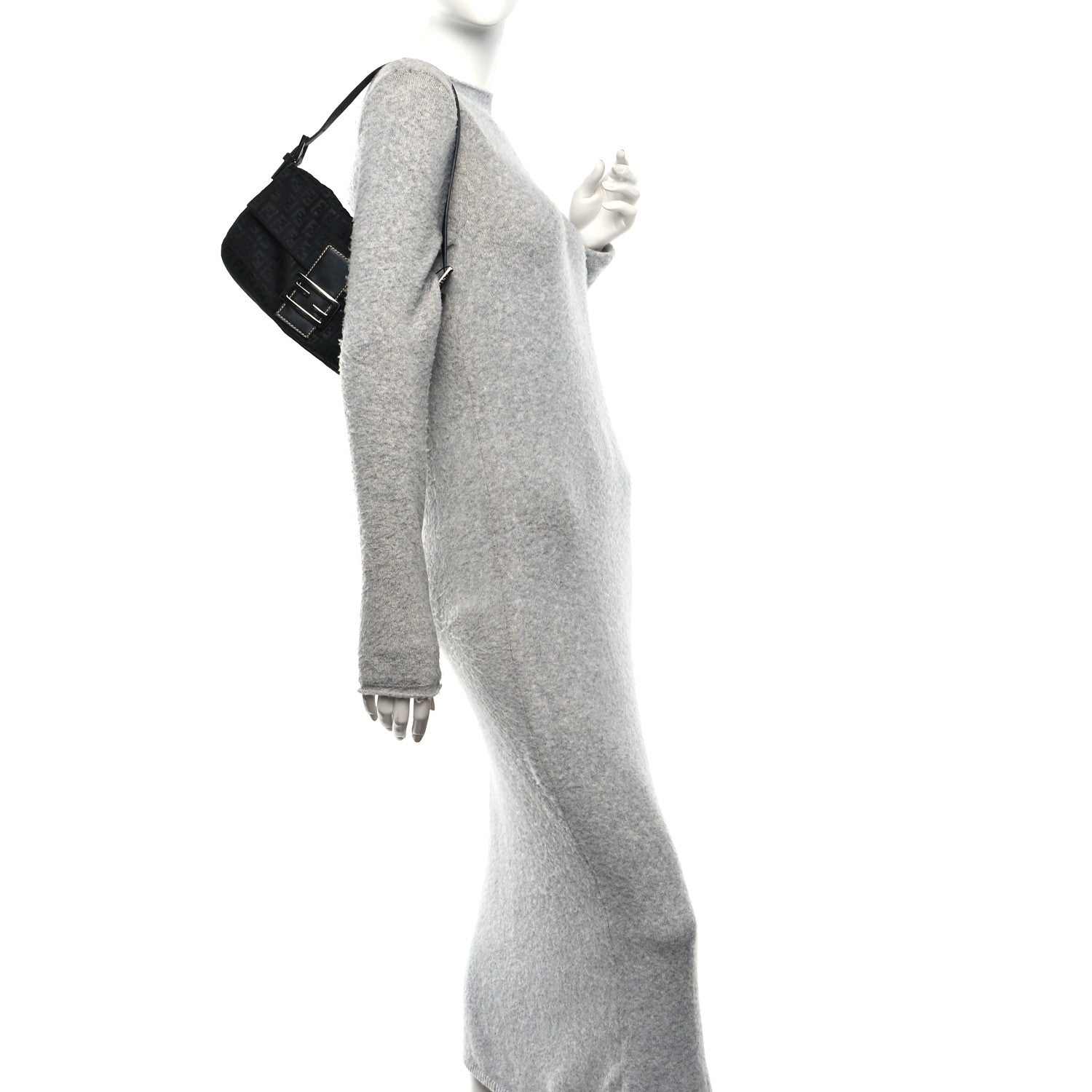 Fendi Zucchino Baguette Black 2 of 10
