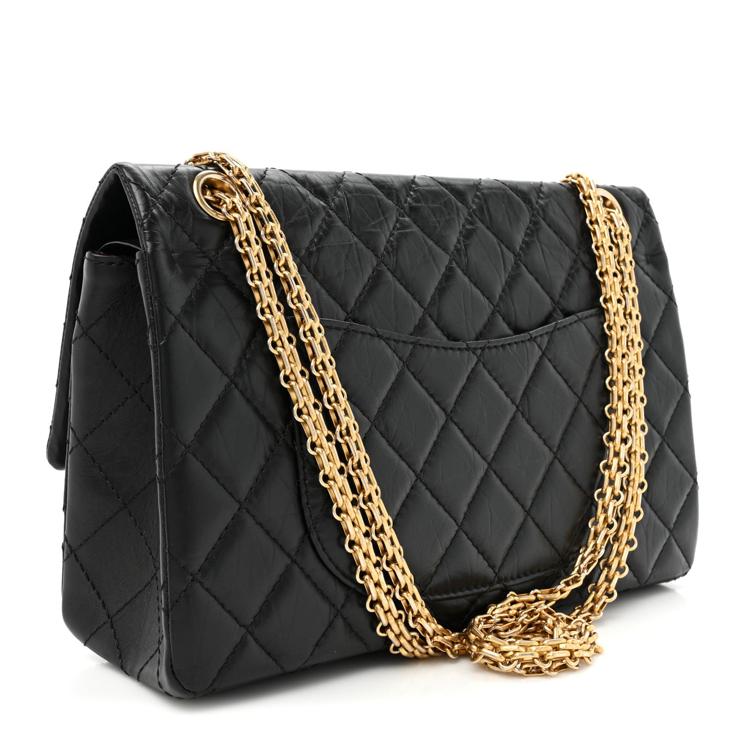 Chanel Aged Calfskin Quilted 2.55 Reissue 226 Flap Black 3 of 12