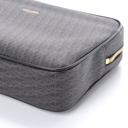 Saint Laurent Toile Classic Monogram Wash Bag Black Lino 9 of 10