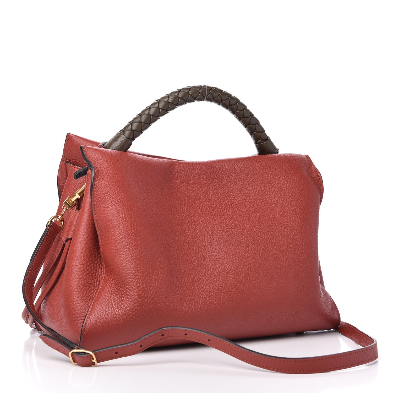 Mulberry Heavy Grain Iris Tote Rust 3 of 10