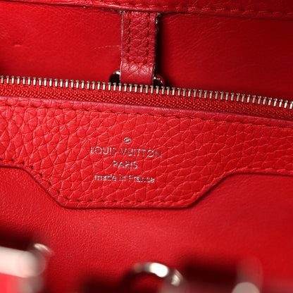 Louis Vuitton Taurillon Capucines MM  Coquelicot 5 of 8