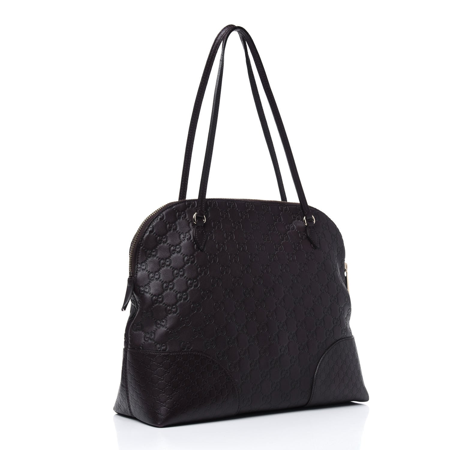 Gucci Guccissima Medium Bree Shoulder Bag Chocolate 3 of 28