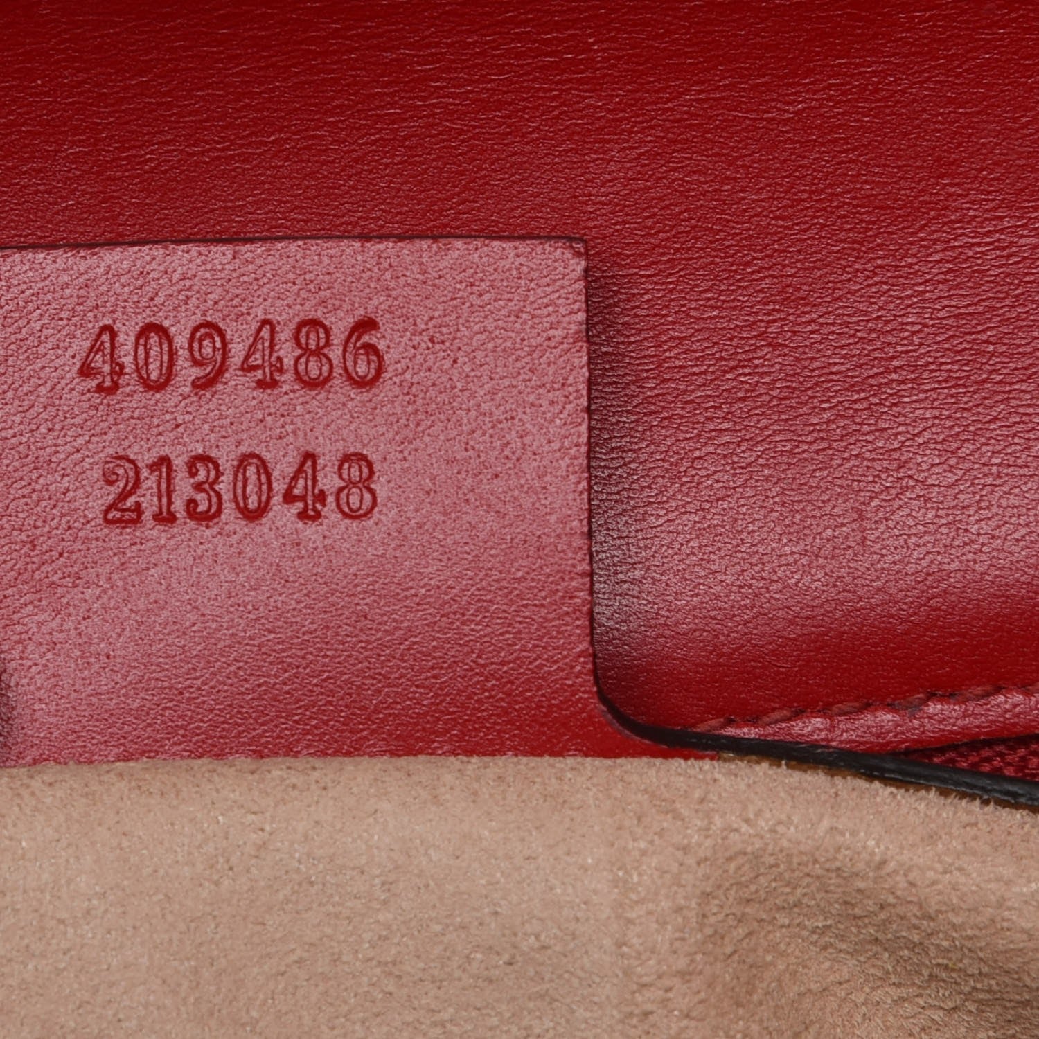 Gucci Guccissima Medium Padlock Shoulder Bag Hibiscus Red 11 of 15