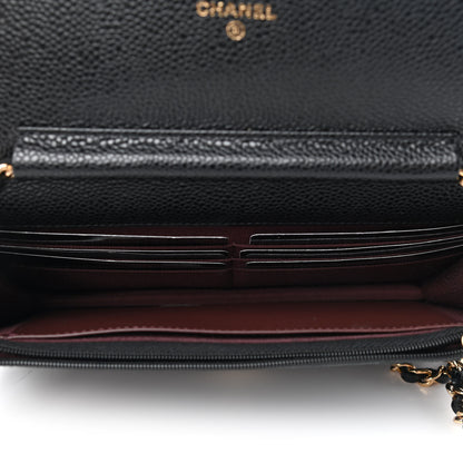 Chanel Caviar Quilted Wallet On Chain WOC Black 4 of 5