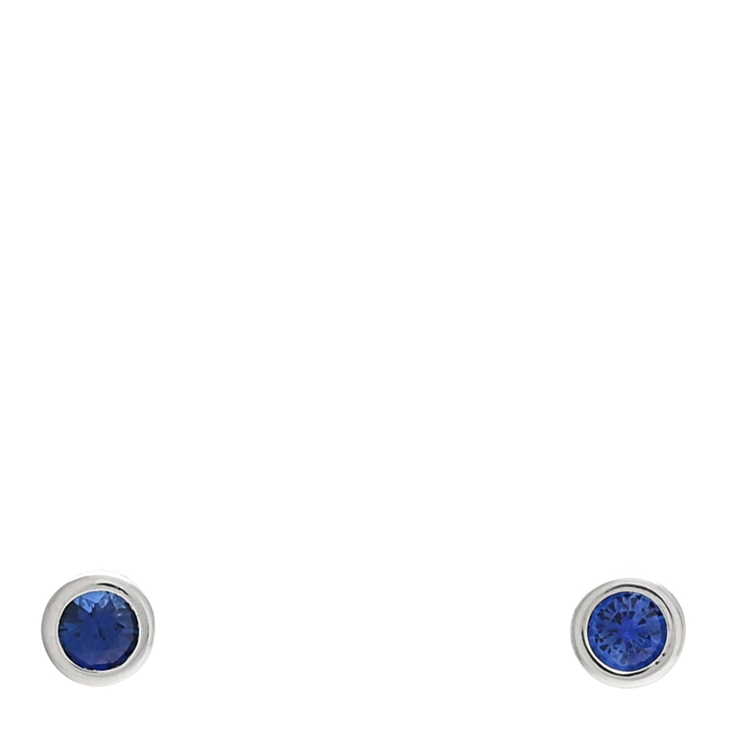 Platinum Blue Sapphire .22ctw Color By The Yard Earrings