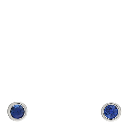 Tiffany Platinum Blue Sapphire .22ctw Color By The Yard Earrings 1 of 4
