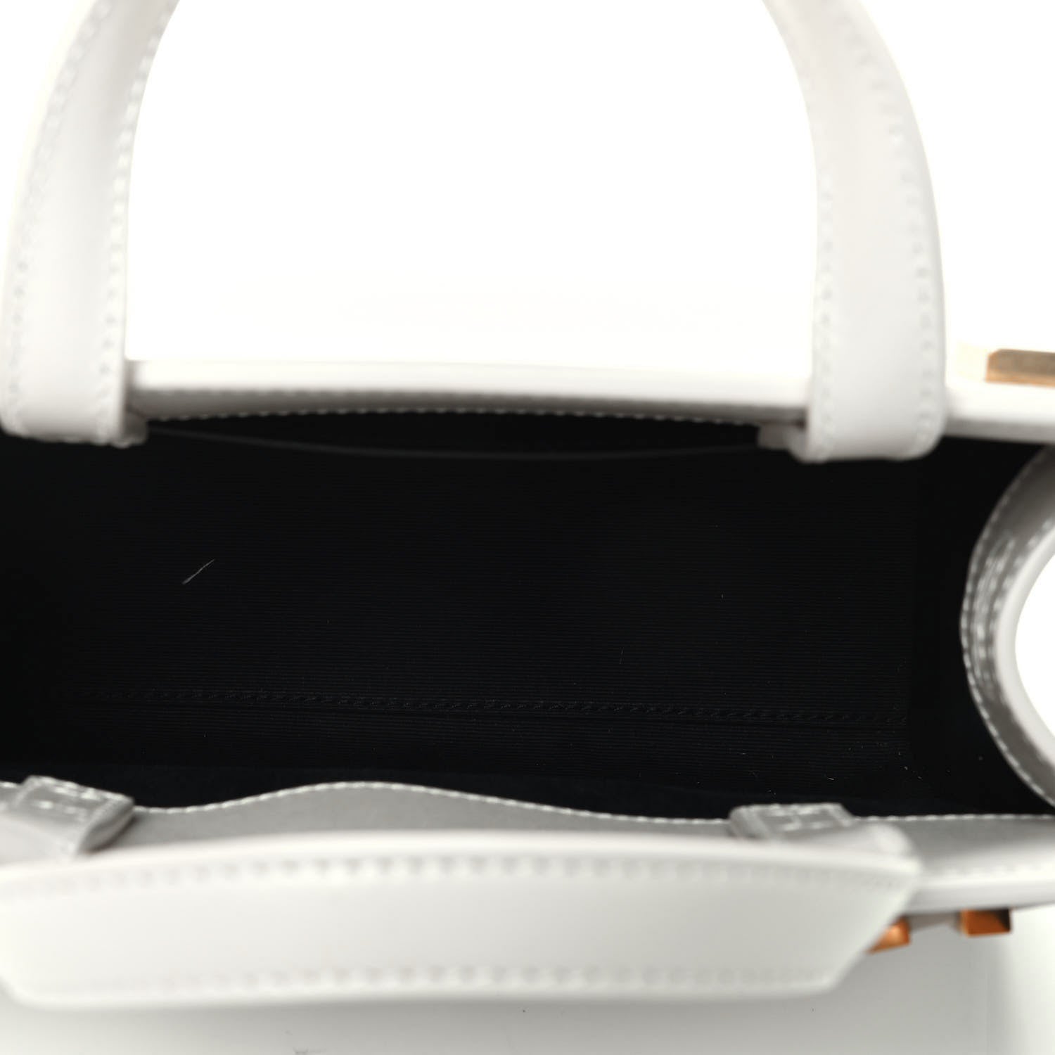 Saint Laurent Smooth Calfskin Nano Manhattan Shopper Tote Crema Soft 4 of 4