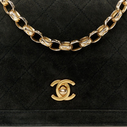 Chanel Suede Quilted Mini Flap Black 9 of 11
