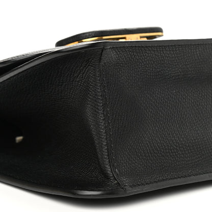 Valentino Garavani Grainy Calfskin Small VSling Shoulder Bag Black 8 of 9