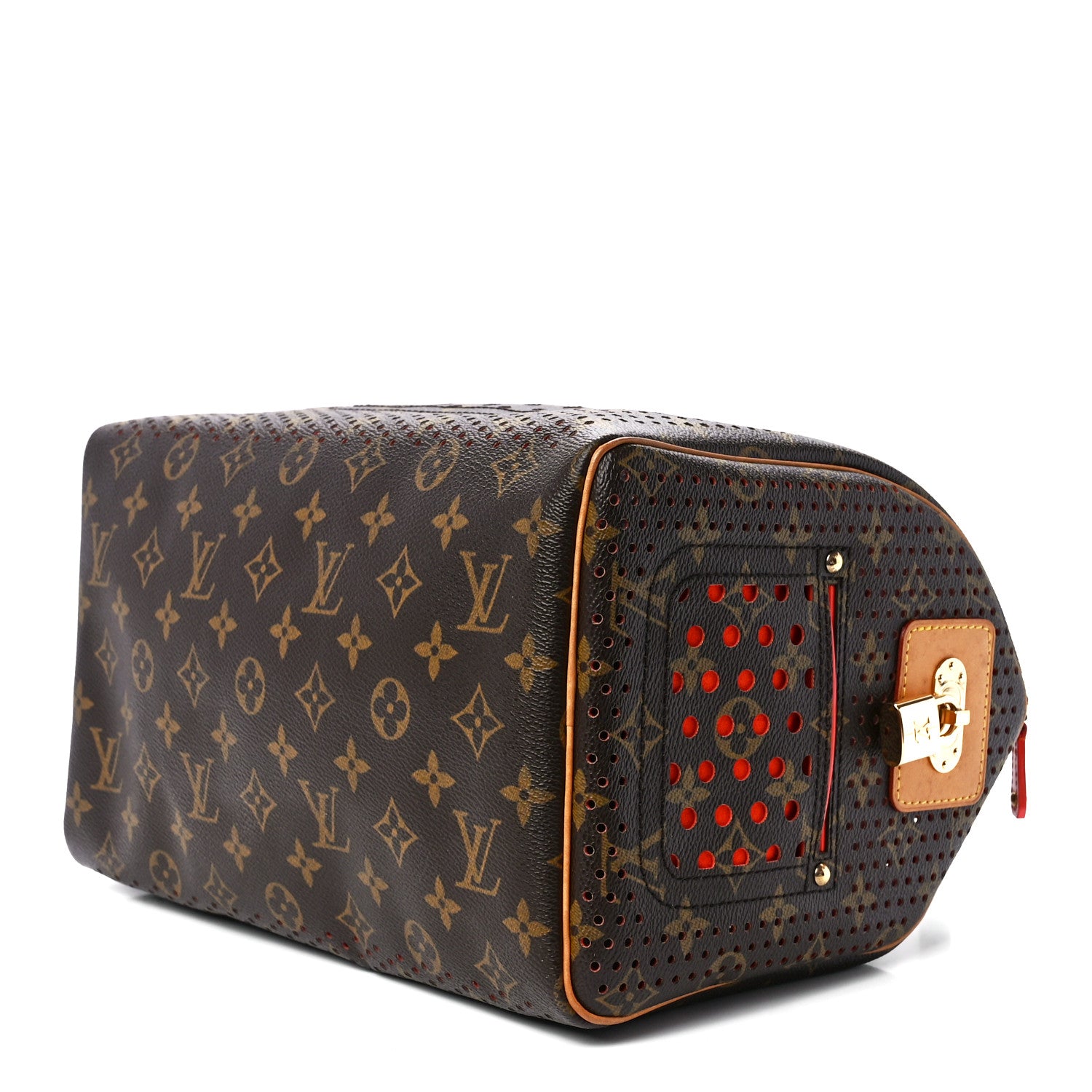 Louis Vuitton Monogram Perforated Speedy 30 Orange 8 of 12